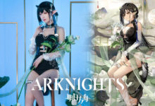 ผลงานการแปลงโฉมเป็น Blacknight จาก Arknights