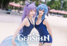 คอสเพลย์สุดนวลตา ‘Ganyu และ Keqing เที่ยวทะเล’