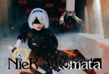 ผลงานการแต่งคอสเพลย์เป็น 2B