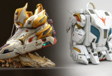 รวมภาพกระเป๋าและรองเท้าจาก Gundam