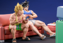 ฟิกเกอร์เบจิต้าและโกคูกับอริยาบทแบบสบายๆ