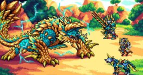 Monster Hunter ออกแบบในสไตล์พิกเซลสุดคลาสสิค