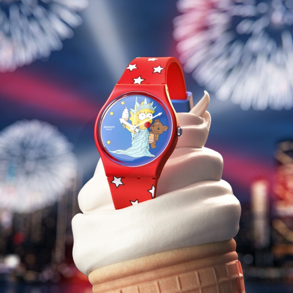 Swatch x The Simpsons LITTLE LADY LIBERTY
