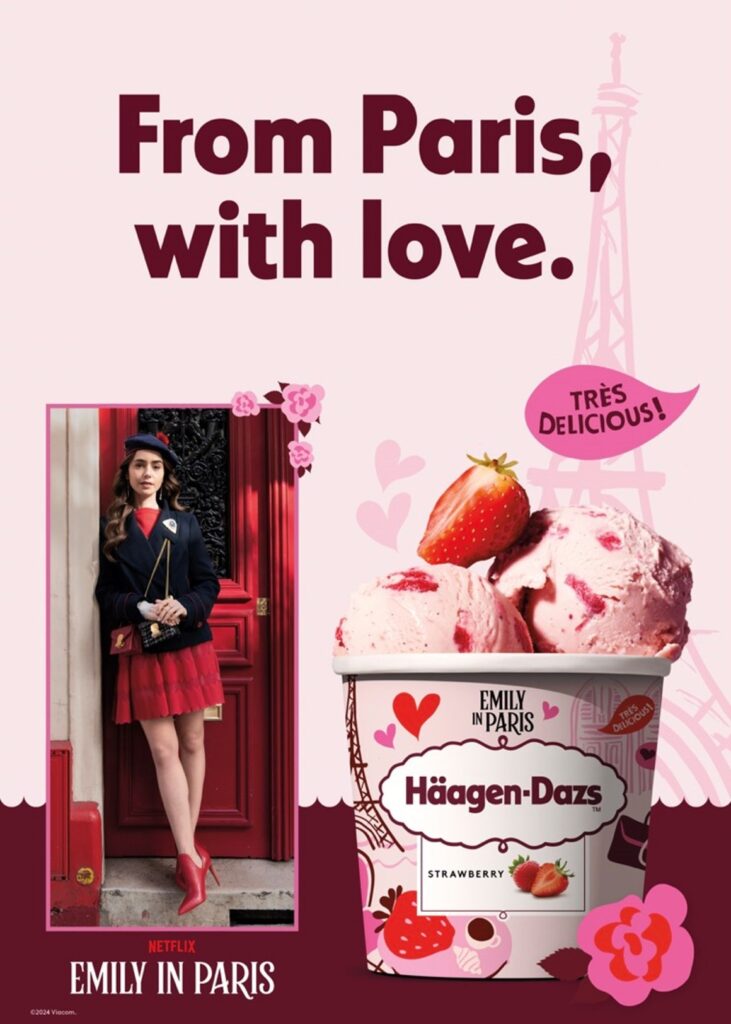 Häagen-Dazs x Emily in Paris