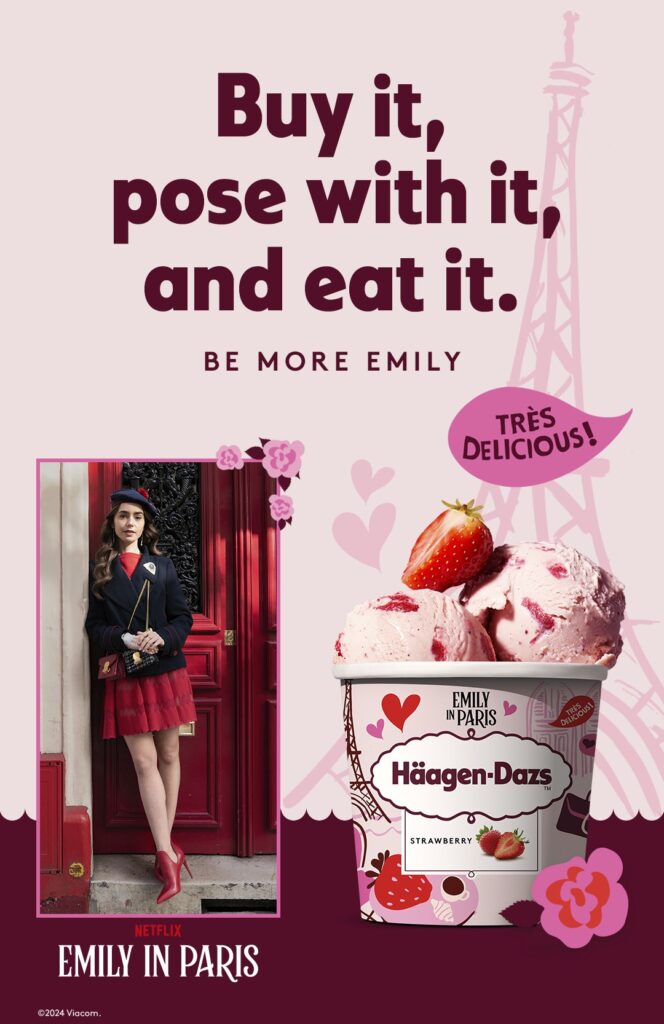 Häagen-Dazs x Emily in Paris