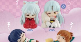 กาชาปองสุดน่ารักกับตัวละครจาก Inuyasha ในท่าแอบงีบ