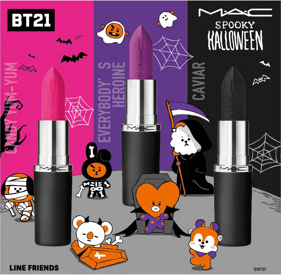 Vibrant Halloween Shades from M·A·C x BT21: Brighten Your Look