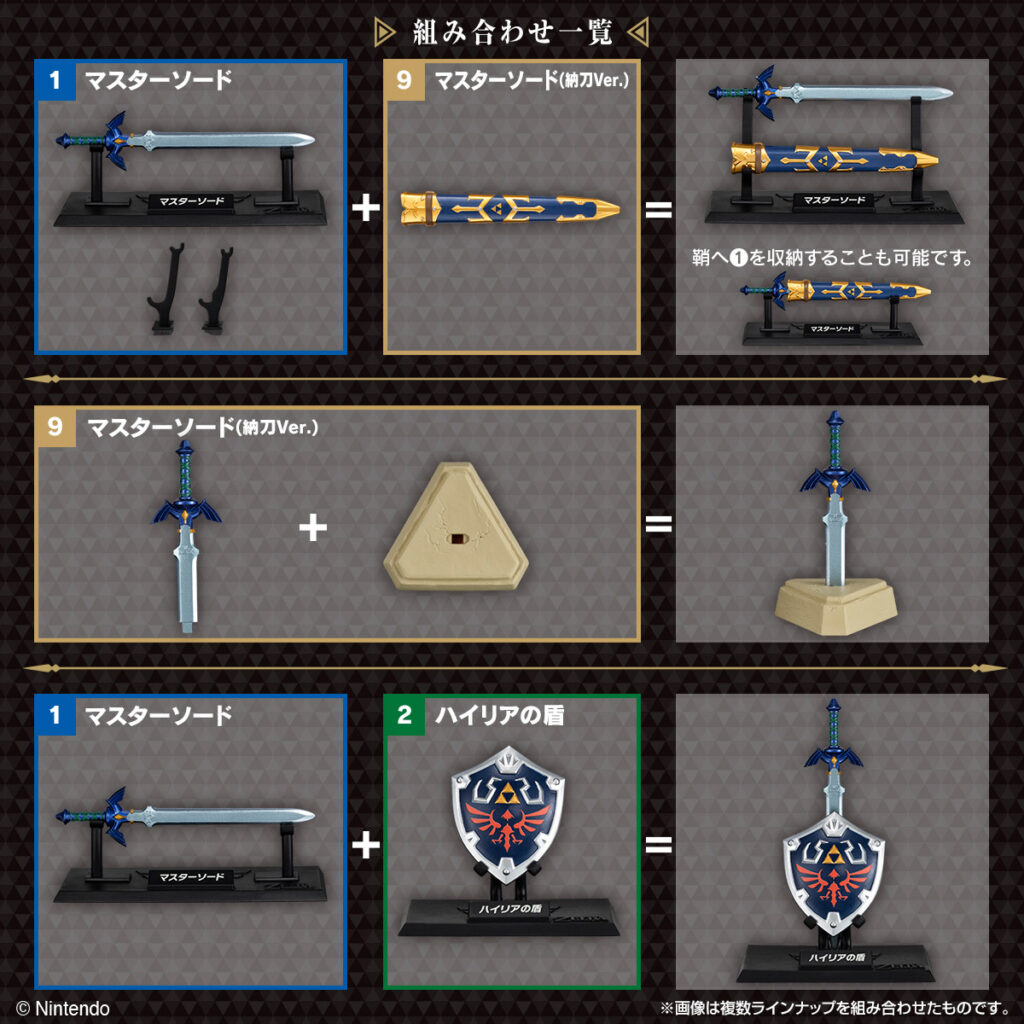 คอลเลคชั่นอาวุธ The Legend of Zelda จาก BANDAI Candy