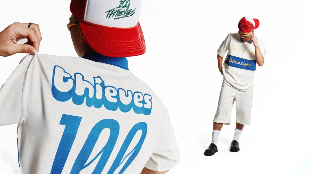 100 Thieves เตรียมเปิดตัวคอลเลคชั่นเสื้อผ้าใหม่จาก Pokemon 5 Pokemon