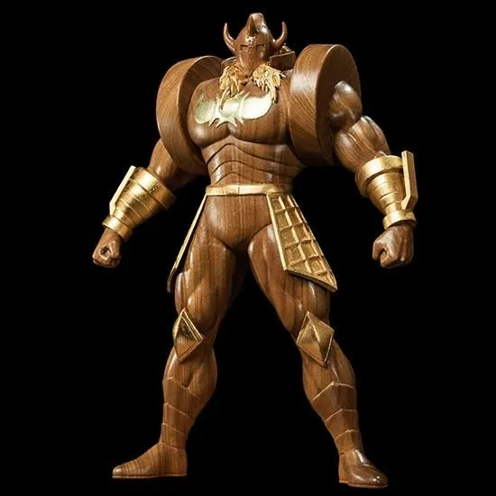 งานประณีตสุดงามกับรูปปั้นไม้แกะสลัก Akuman Shogun จาก Kinnikuman 2 Kinnikuman
