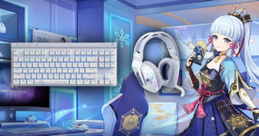 Logitech G พร้อมวางจำหน่าย คีย์บอร์ดและชุดหูฟังไร้สายธีม Ayaka จาก Genshin Impact แล้ว