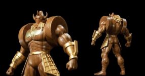 งานประณีตสุดงามกับรูปปั้นไม้แกะสลัก Akuman Shogun จาก Kinnikuman