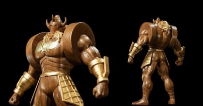 งานประณีตสุดงามกับรูปปั้นไม้แกะสลัก Akuman Shogun จาก Kinnikuman 1 งานประณีตสุดงามกับรูปปั้นไม้แกะสลัก Akuman Shogun จาก Kinnikuman