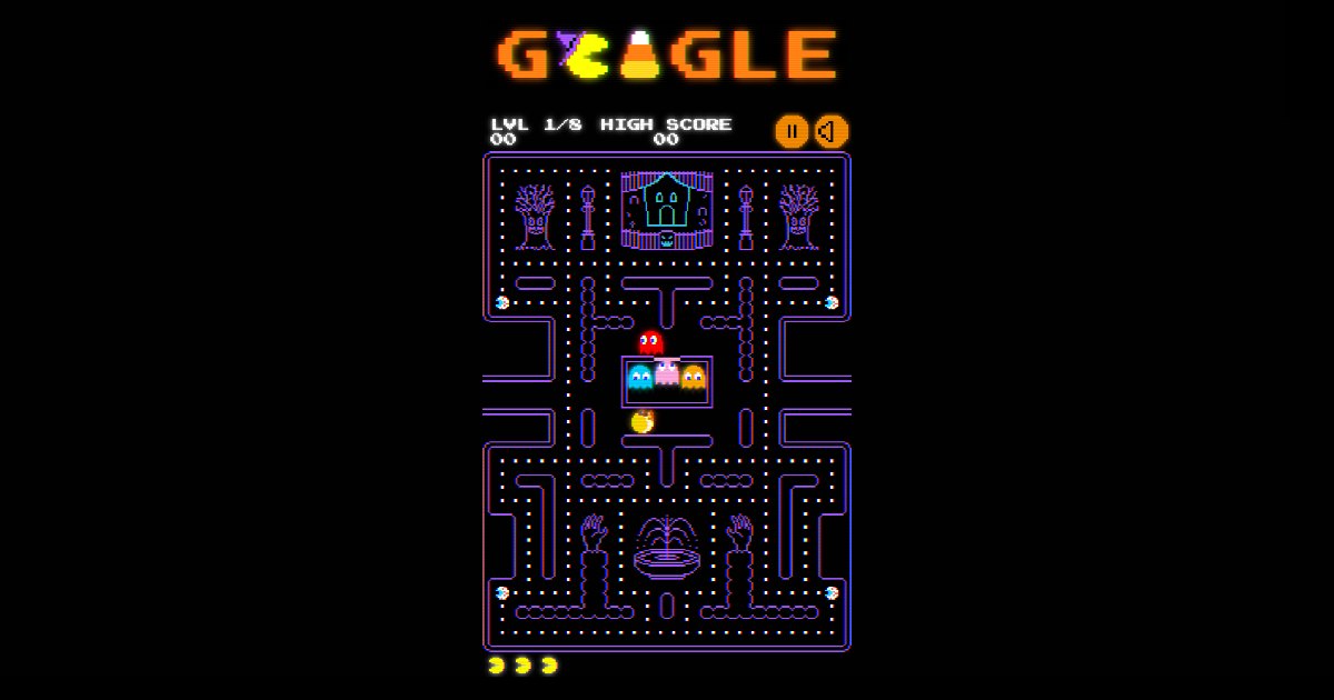 Google เปิดให้เล่น Pac-Man ในธีมฮาโลวีน 30-31 ตุลาคมนี้เท่านั้น