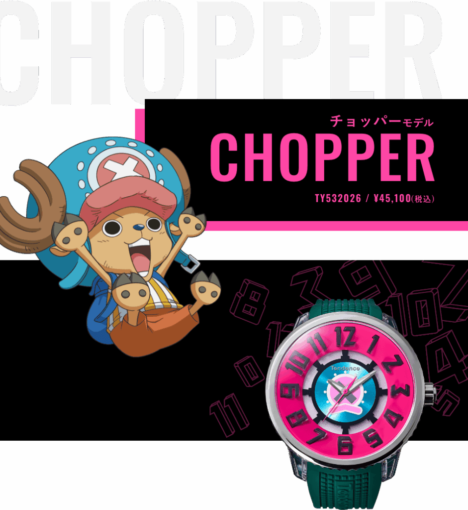 Tendence x One Piece นาฬิกาสีสันสดใสพร้อมพาคุณออกไปผจญภัยในทุก ๆ วัน 12 One Piece