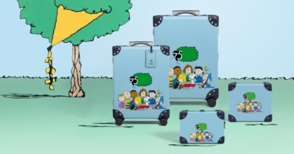 กระเป๋าเดินทางรุ่นลิมิเต็ดเอดิชั่นมาพร้อมลวดลาย Peanuts สุดน่ารัก