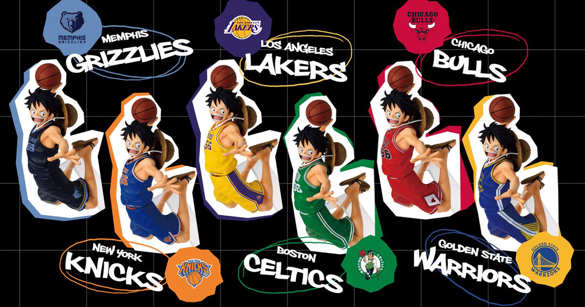 รอเลย! Banpresto เตรียมปล่อยฟิกเกอร์ ONE PIECE ร่วมกับทีม NBA ชั้นนำ