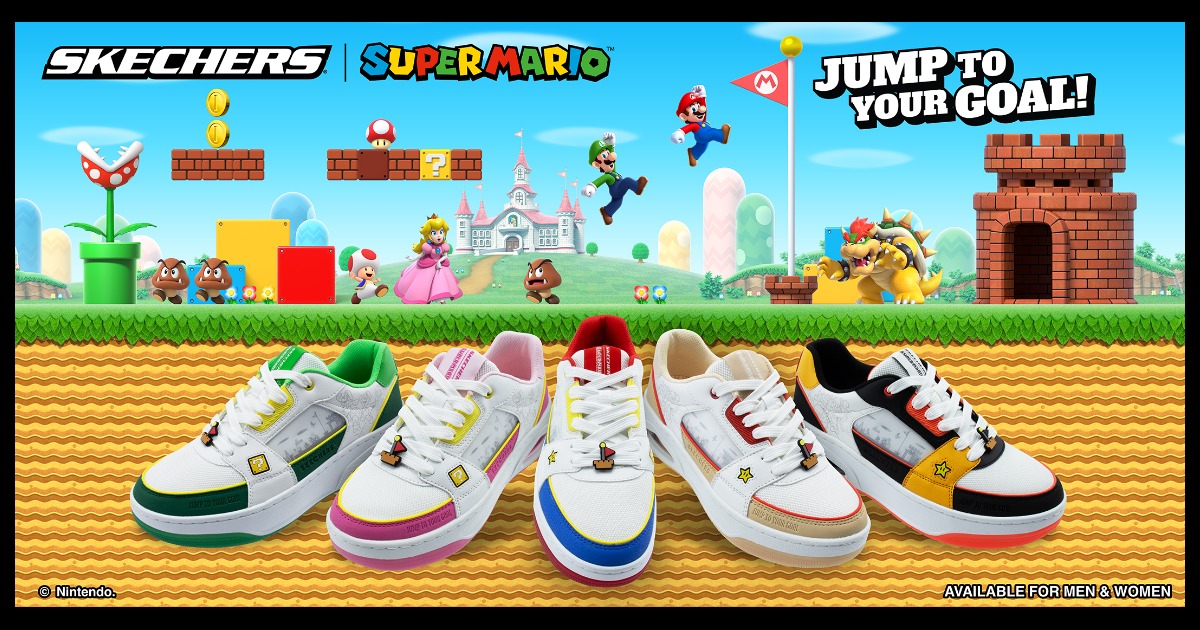 Jump to Your Goal ไปกับ Super Mario & Friends ในคอลเลกชันใหม่จาก Skechers! | Super Mario Collection 1 Jump to Your Goal ไปกับ Super Mario & Friends ในคอลเลกชันใหม่จาก Skechers! | Super Mario Collection