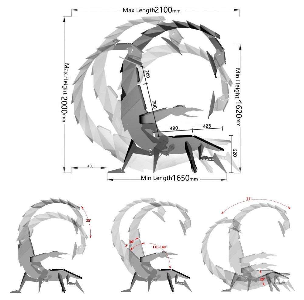 กลับมาอีกครั้งสำหรับเก้าอี้เกมมิ่งซีรีส์ Scorptokyo จาก Gloture 5 Scorptokyo