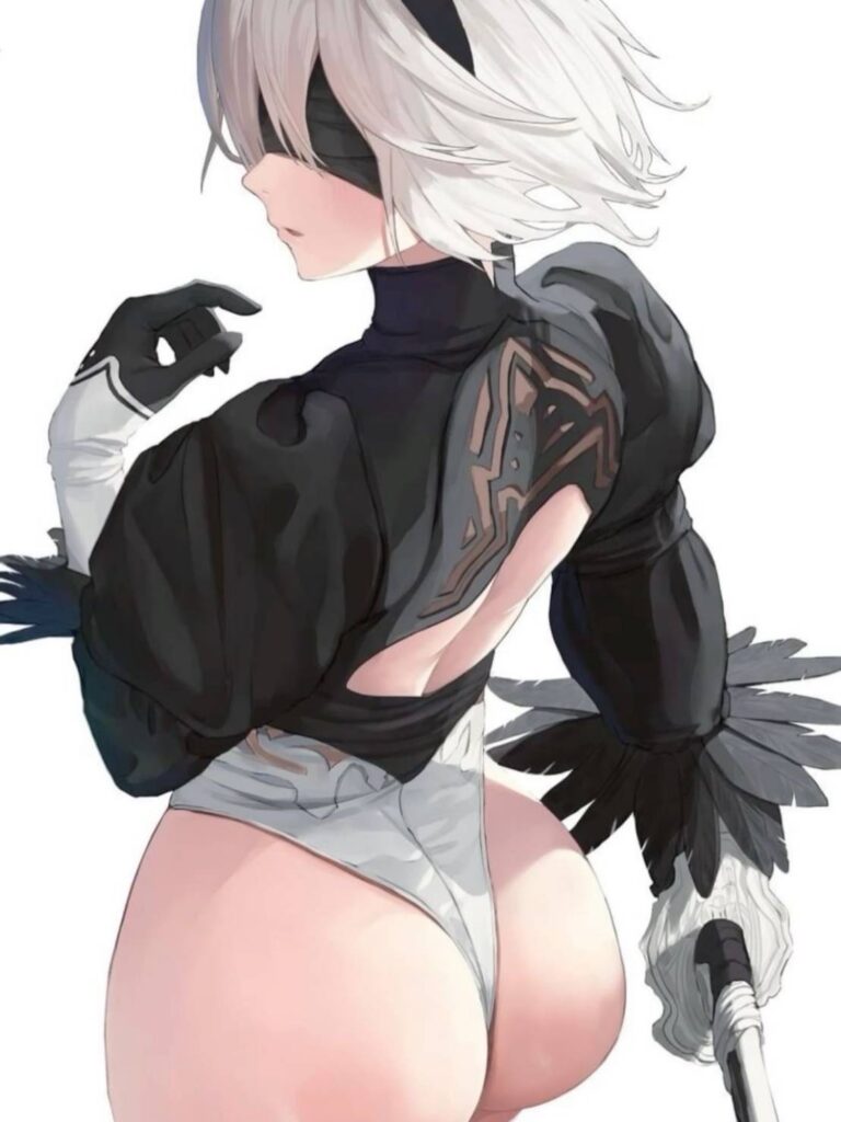 NoNieR กับโนเกียในชุดคอสเพลย์ 2B จาก NieR: Automata