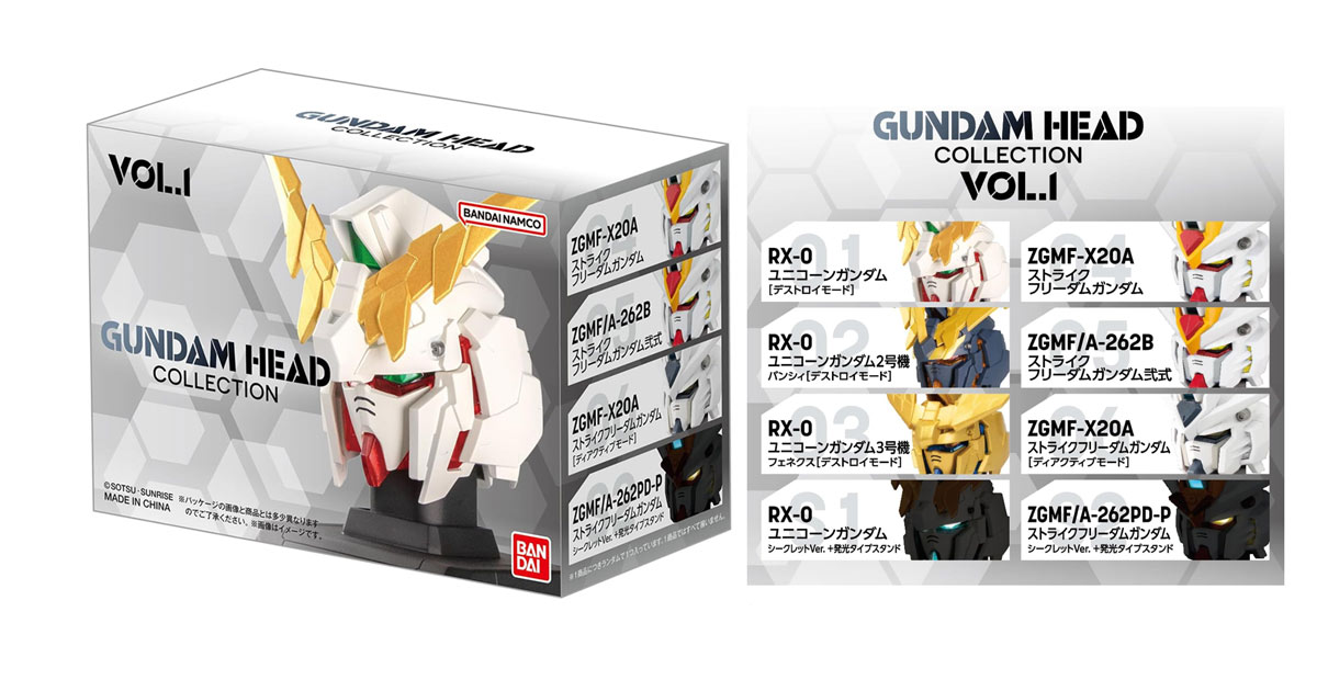 งานน่าเก็บอีกแล้วกล่องสุ่ม Gundam Head Collection Vol.1