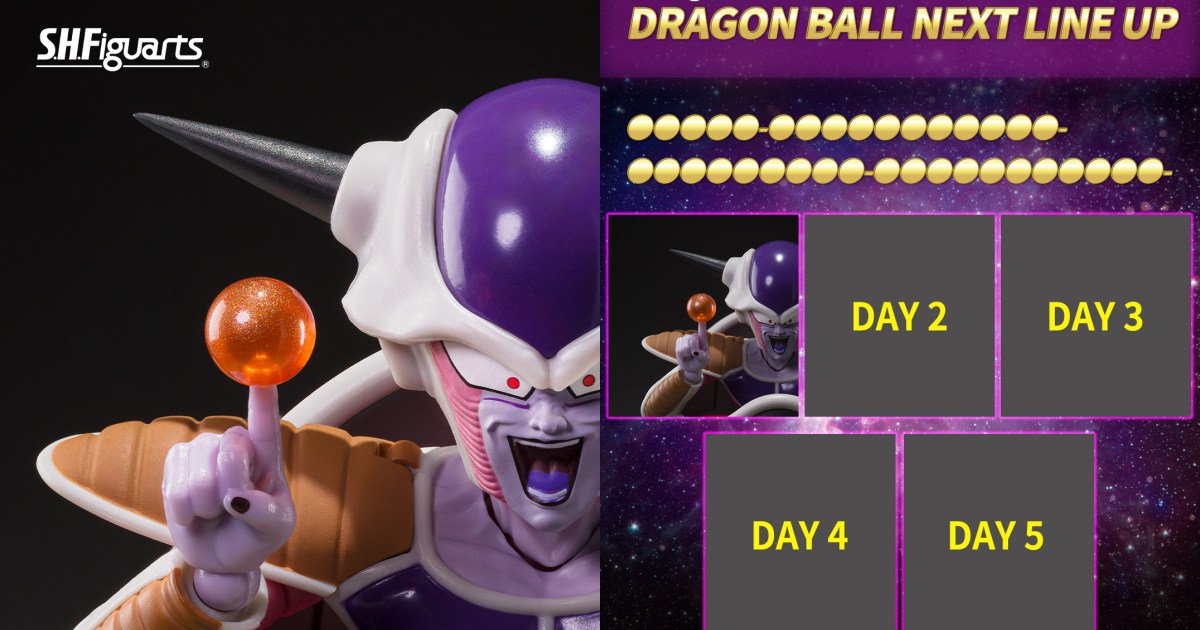 Tamashii ปล่อยภาพฟิกเกอร์ตัวต่อไปหลังจากเปิดจอง S.H.Figuarts ท่าน Frieza