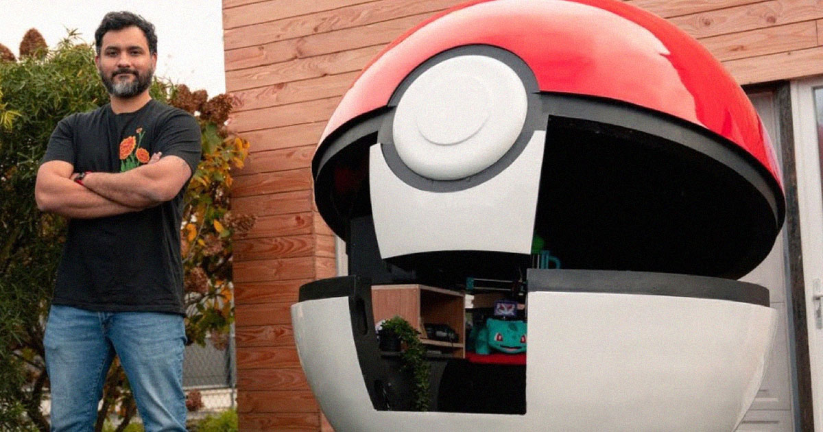 เจ๋ง! งานอลังการอีกแล้วสำหรับการสร้าง Pokeball ขนาดเท่าคนจริง