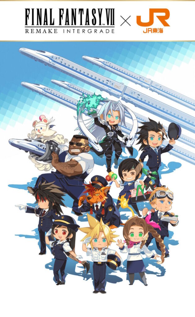 ทีฟา–แอริส–คลาวด์ จาก Final Fantasy VII แปลงร่างเป็นพนักงานรถไฟ!