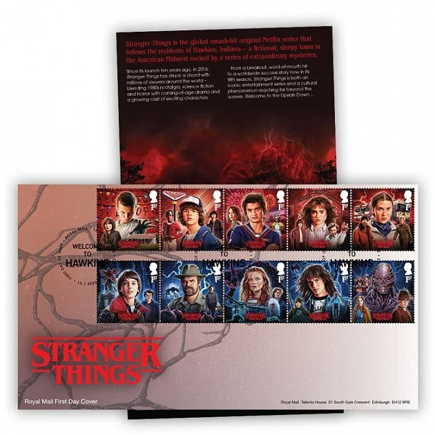Royal Mail อังกฤษเปิดตัวแสตมป์ Stranger Things ชุดพิเศษ