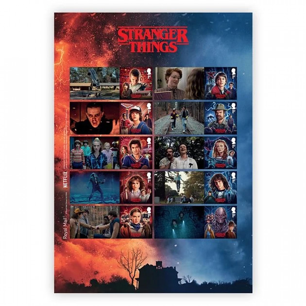 Royal Mail อังกฤษเปิดตัวแสตมป์ Stranger Things ชุดพิเศษ