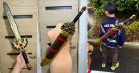 คุณอาของเด็กป.2 ทำดาบ Dragon Quest เนียนจนเหมือนของจริง