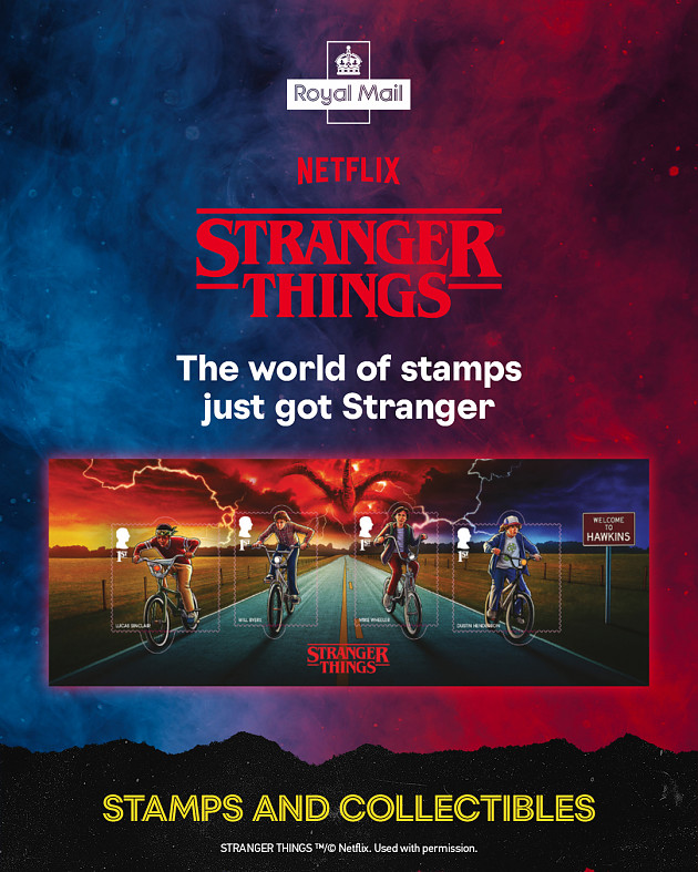 Royal Mail อังกฤษเปิดตัวแสตมป์ Stranger Things ชุดพิเศษ