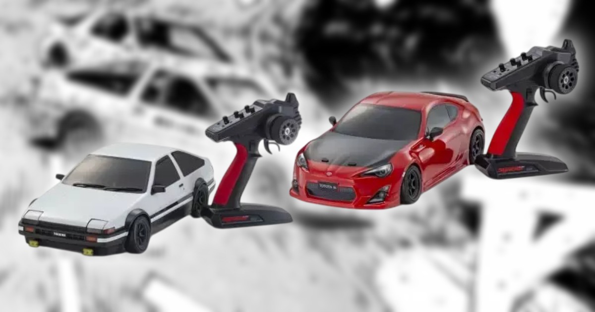 Kyosho ส่งรถวิทยุบังคับเอาใจแฟนมังงะสายซิ่งจาก Initial D และ MF GHOST