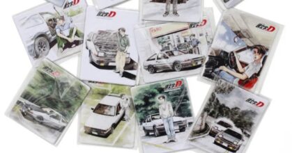 แผ่นแม่เหล็กติดตู้เย็นลายปกมังงะ "Initial D"