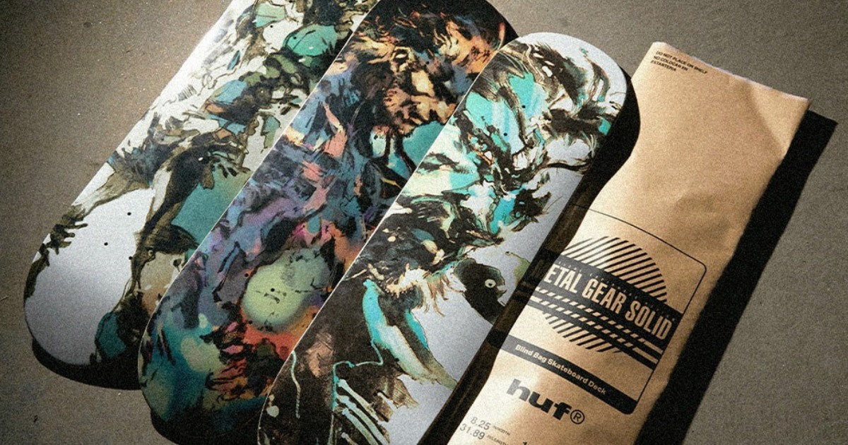 สวยจัด! แผ่นสเก็ตบอร์ดลาย METAL GEAR SOLID จาก HUF 1 สวยจัด! แผ่นสเก็ตบอร์ดลาย METAL GEAR SOLID จาก HUF