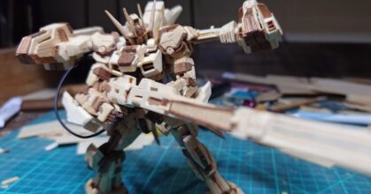 งานเนี๊ยบอีกแล้ว! ชาวญี่ปุ่นต่อ Gundam ด้วยวัสดุจากไม้