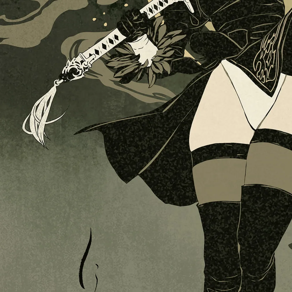 งดงาม! ภาพพิมพ์แกะไม้ NieR:Automata สไตล์อุกิโยเอะ 5 NieR