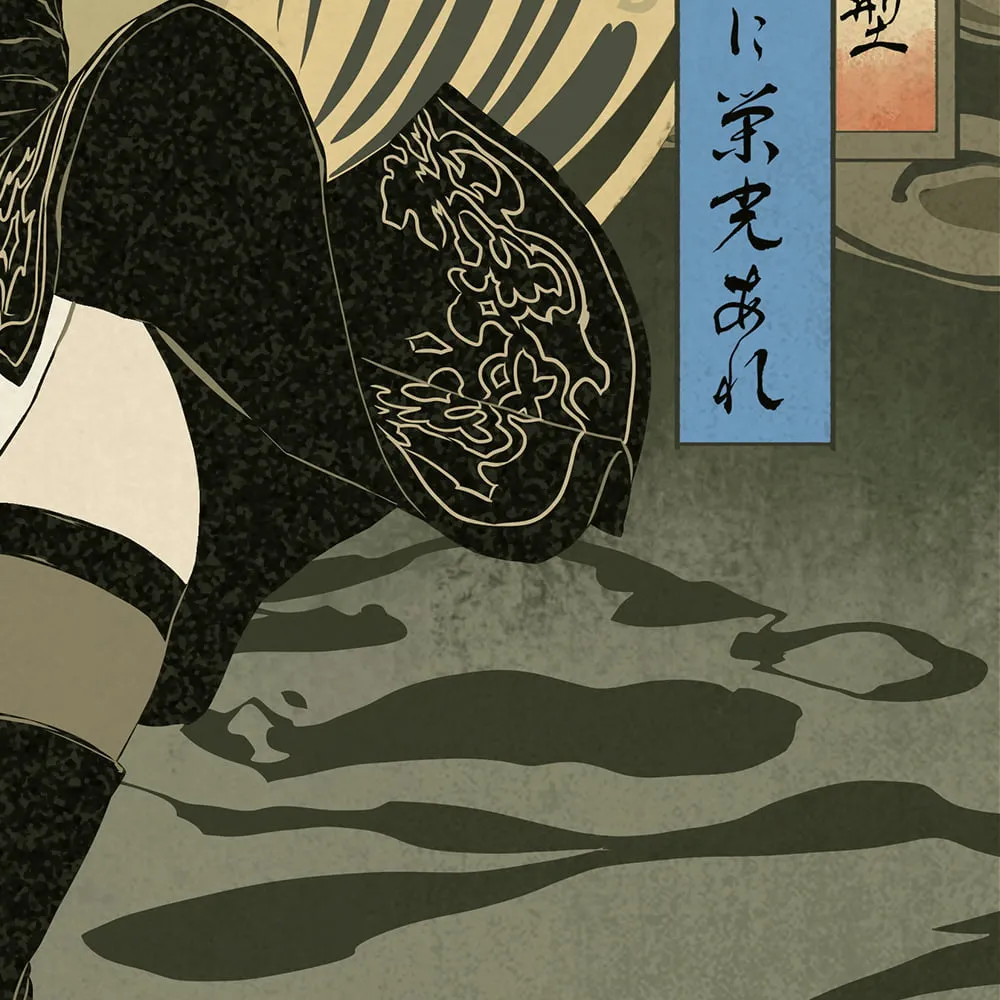 งดงาม! ภาพพิมพ์แกะไม้ NieR:Automata สไตล์อุกิโยเอะ 6 NieR