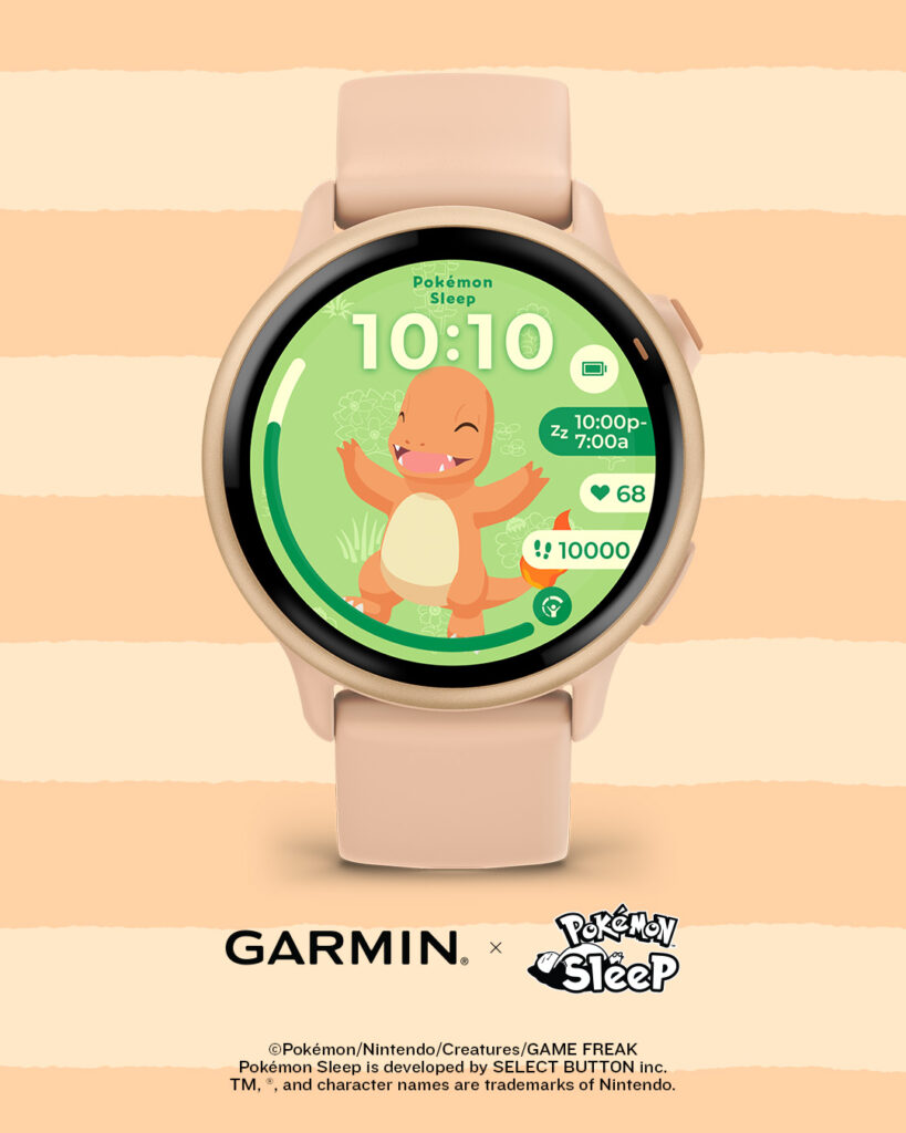 Garmin เปิดตัวหน้าปัดสมาร์ตวอตช์ “Pokemon Sleep” 2 Pokemon