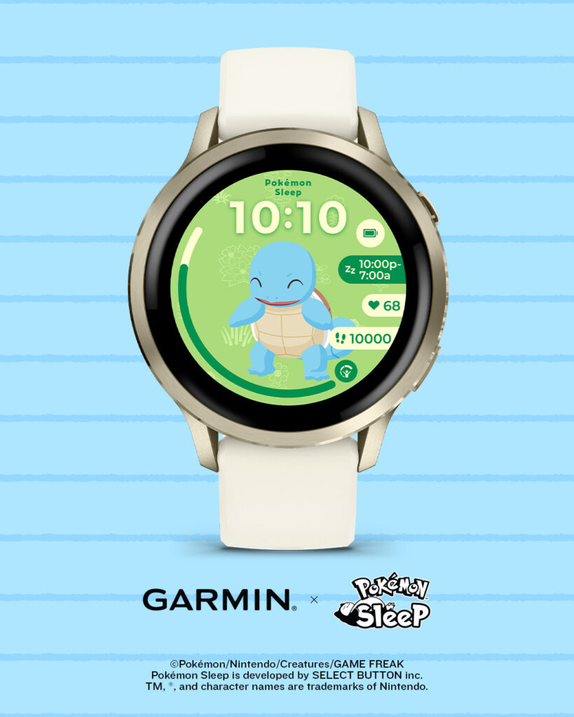 Garmin เปิดตัวหน้าปัดสมาร์ตวอตช์ “Pokemon Sleep” 5 Pokemon