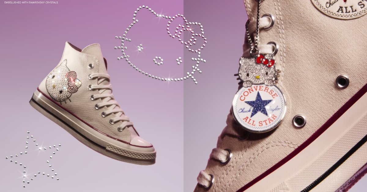 คอลเลคชั่นสำหรับสายหวาน Converse x Hello Kitty