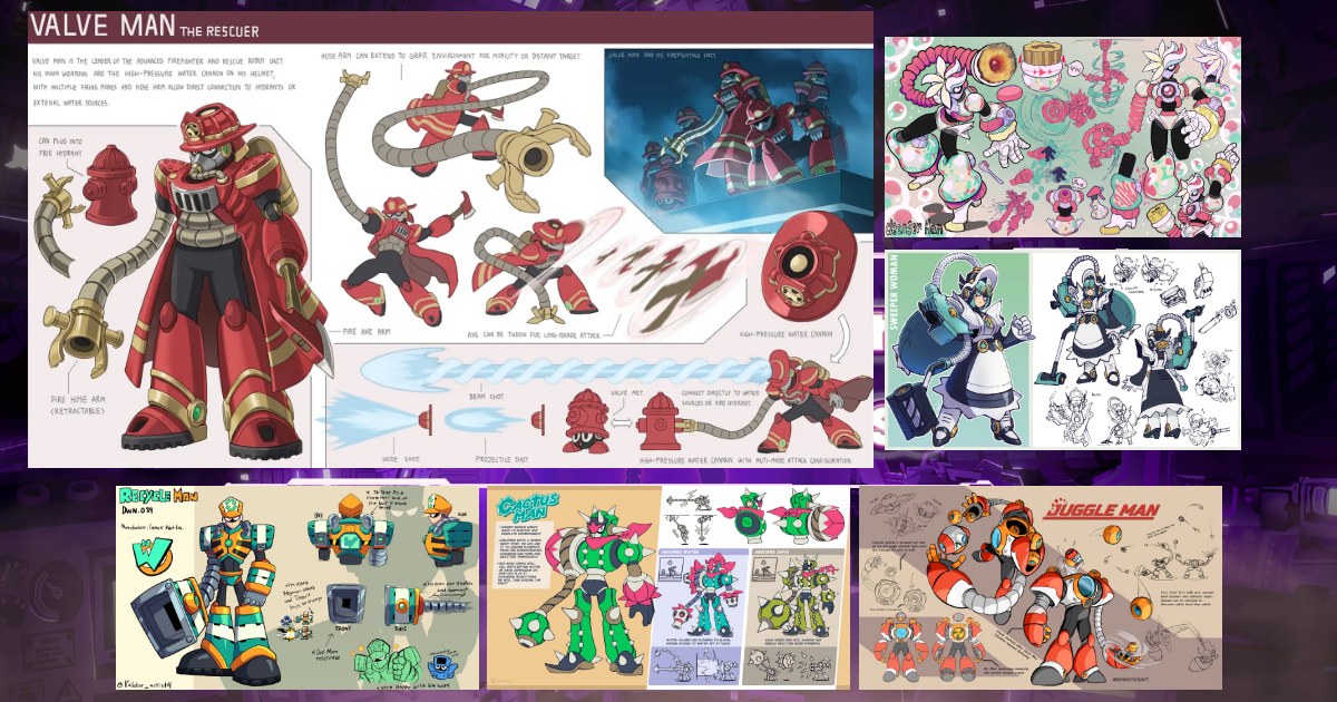 ประกาศแล้ว! ผลงานที่ได้เข้ารอบ 6 คนสุดท้ายกับการประกวดออกแบบบอสจาก Mega Man Dual Override