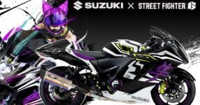 SUZUKI เตรียมจัดแสดงมอเตอร์ไซค์ลายพิเศษร่วมกับ Street Fighter 6