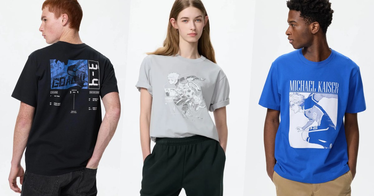 UNIQLO ประเทศญี่ปุ่นเปิดตัวคอลเลคชั่นใหม่ Blue Lock เอาใจอนิเมะสายลูกหนัง