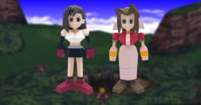 ฟิกเกอร์ Tifa และ Aerith จาก Final Fantasy มาในสไตล์ย้อนยุคแบบ Polygon