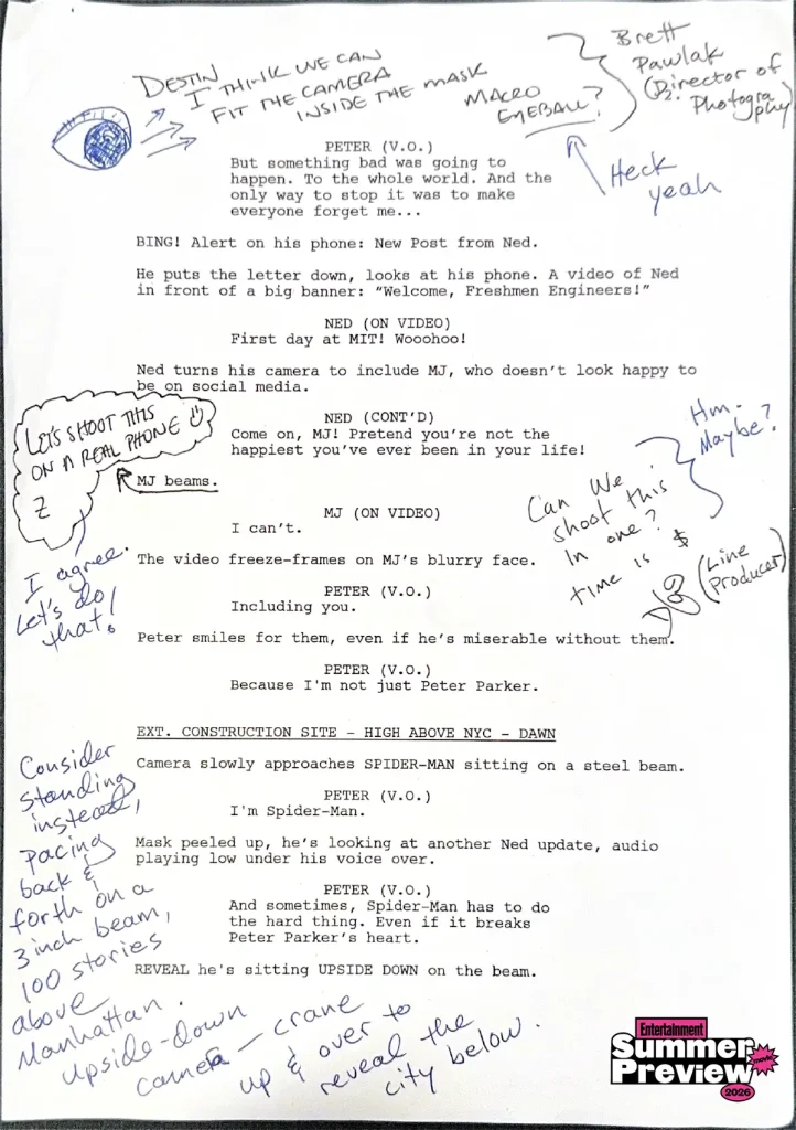 สคริปต์หน้าแรกถูกปล่อย! Spider-Man: Brand New Day ที่ไม่มีใครจำเขาได้