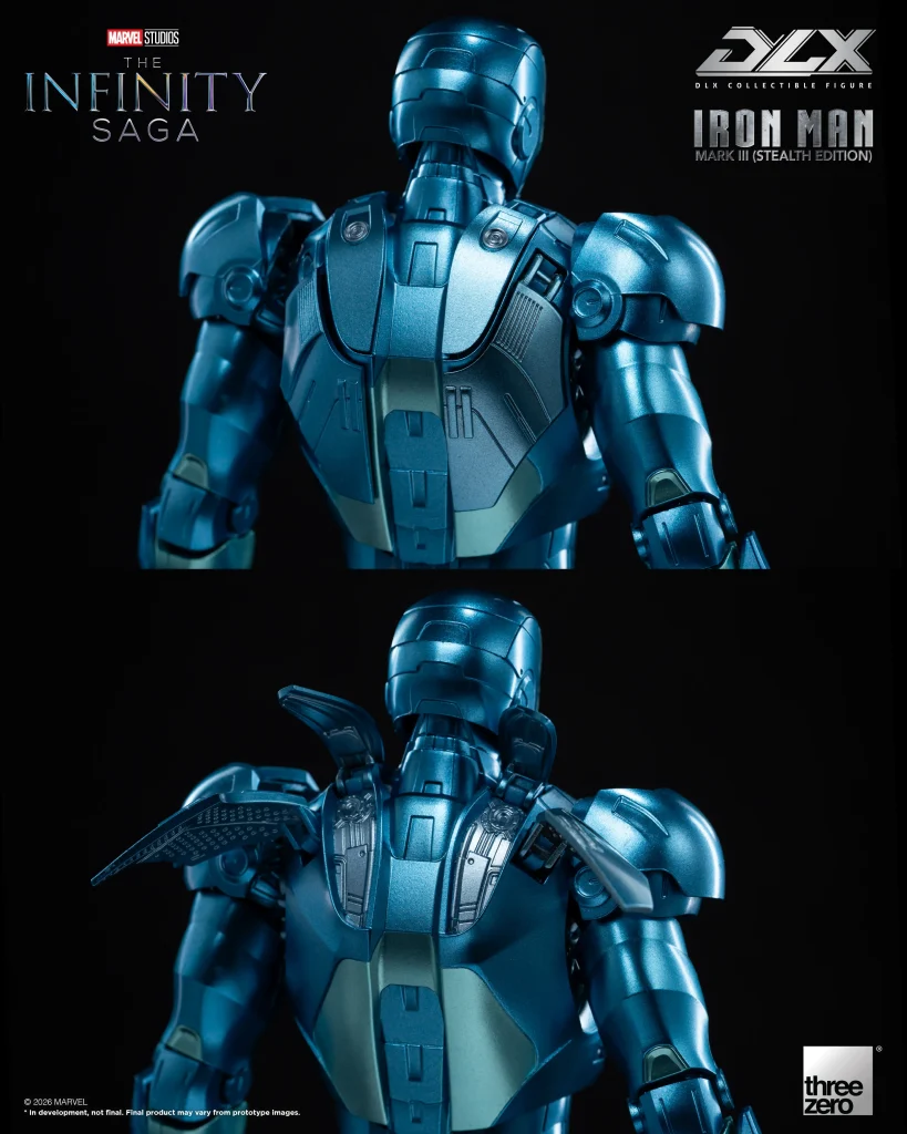 แอคชั่นฟิกเกอร์ Iron Man Mark 3 (Stealth Edition) จาก ThreeZero 10 Iron Man