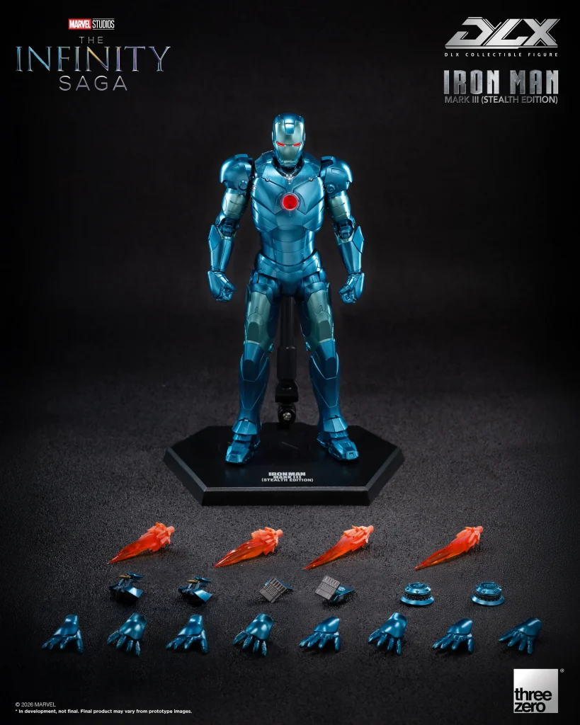 แอคชั่นฟิกเกอร์ Iron Man Mark 3 (Stealth Edition) จาก ThreeZero 11 Iron Man