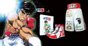 FUEGO เปิดตัวกางเกงและรองเท้านักมวยร่วมกับ Hajime no Ippo (ก้าวแรกสู่สังเวียน)