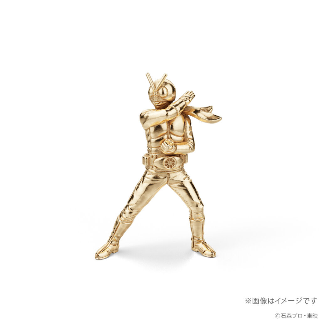 U-treasure ส่งของสะสมชิ้นใหม่ฟิกเกอร์ตัวละครทองคำ 18K จาก Kamen Rider 3 Kamen Rider